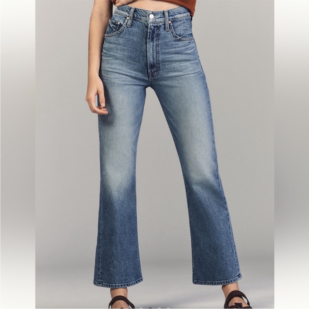 MOTHER Superior The Scooter Ankle Jean I’m a Winner Wash Sz 25